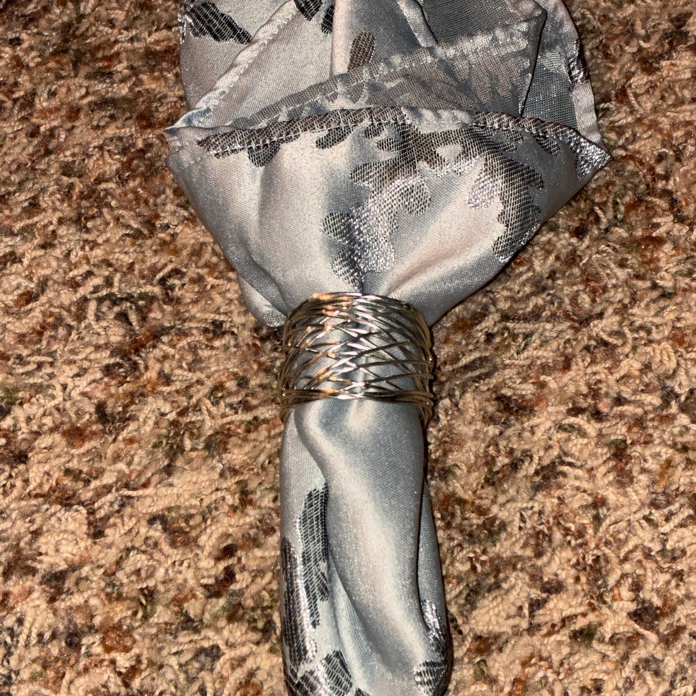 St. Nicholas silver napkins